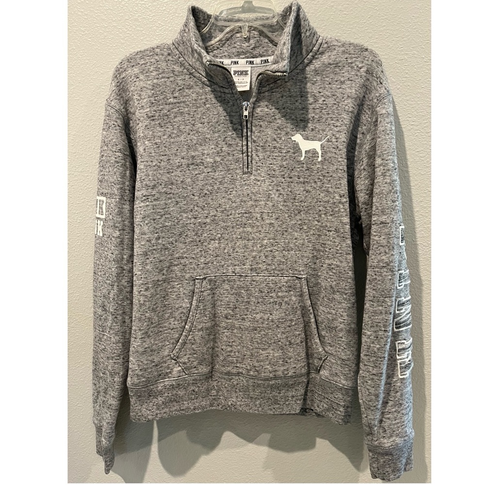 Pink- Victoria’s Secret Grey Pullover Sweatshirt